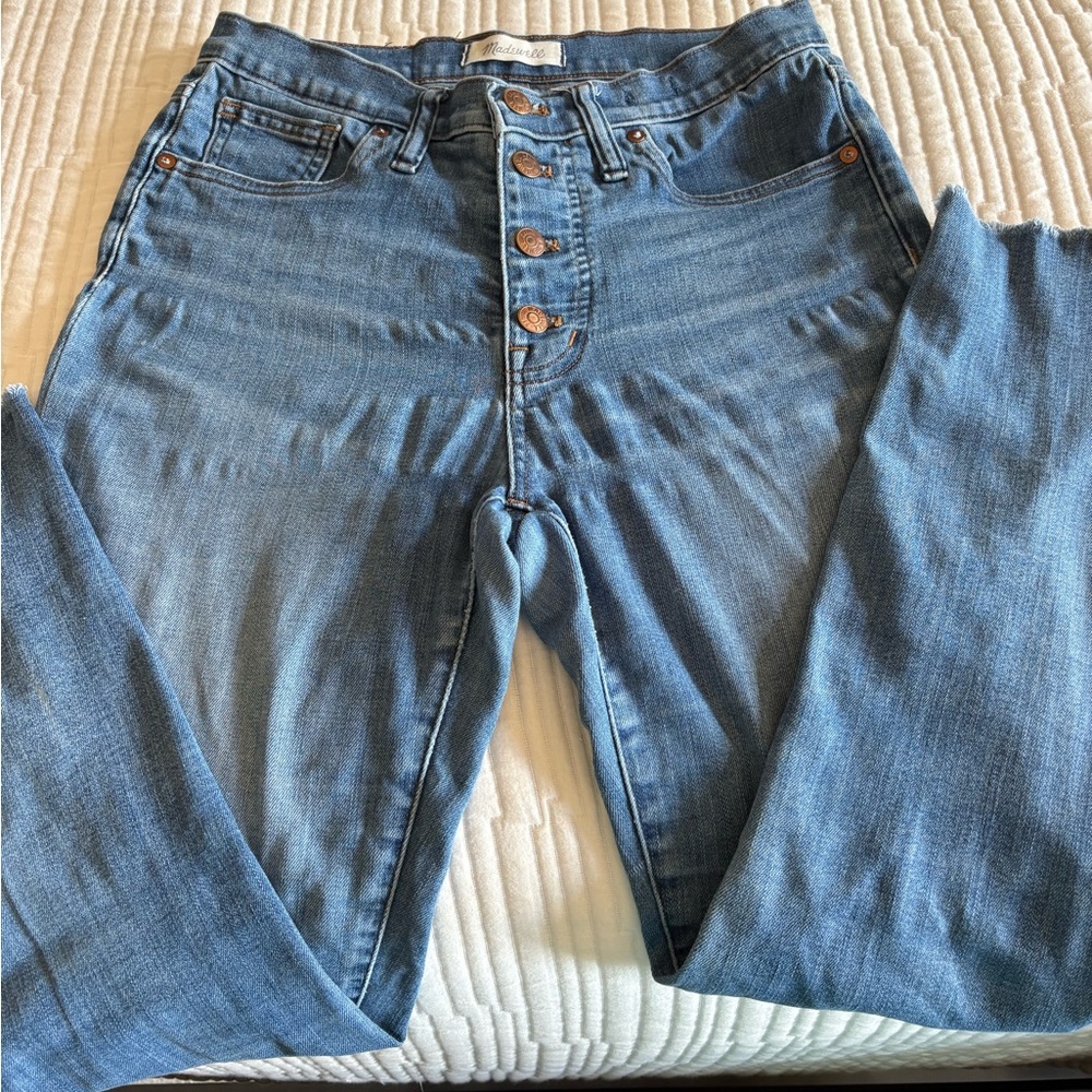 Madewell 9” Mid-Rise Skinny Jeans | Size 27 | Button Fly Medium Wash 👖✨